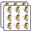 Germany Soccer Football Fan Ball Flag Funny 2" 18 Pack Sticker for Scrapbooking Waterproof Vinyl Stickers for Water Bottle, Laptop & Phone Case view 1