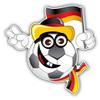 Germany Soccer Football Fan Ball Flag Funny 2" 18 Pack Sticker for Scrapbooking Waterproof Vinyl Stickers for Water Bottle, Laptop & Phone Case view 2