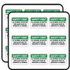 Safety First Warning Sign All Injuries 2" 18 Pack Planner Calender Scrapbooking Crafting Stickers view 1