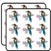 Bee Eater Bird Watercolor 2" 18 Pack Sticker for Scrapbooking Waterproof Vinyl Stickers for Water Bottle, Laptop & Phone Case view 1