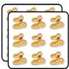 Rattlesnake Mascot Cartoon 2" 18 Pack Sticker for Scrapbooking Waterproof Vinyl Stickers for Water Bottle, Laptop & Phone Case view 1