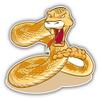 Rattlesnake Mascot Cartoon 2" 18 Pack Sticker for Scrapbooking Waterproof Vinyl Stickers for Water Bottle, Laptop & Phone Case view 2