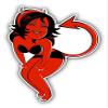 Girl Devil Costume Funny Cartoon 2" 18 Pack Sticker for Scrapbooking Waterproof Vinyl Stickers for Water Bottle, Laptop & Phone Case view 2