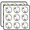 Bagan Myanmar Flag Grunge Label 2" 18 Pack Sticker for Scrapbooking Waterproof Vinyl Stickers for Water Bottle, Laptop & Phone Case view 1
