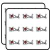 I Love Chad Slogan 2" 18 Pack Sticker for Scrapbooking Waterproof Vinyl Stickers for Water Bottle, Laptop & Phone Case view 1