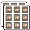 Hearts Forever Together Valentine's Day 2" 18 Pack Sticker for Scrapbooking Waterproof Vinyl Stickers for Water Bottle, Laptop & Phone Case view 1