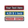 Custom Embroidered Name Tag Motorcycle Biker MC Nomad Sew on Patch 4.25" X 1" (A) view 1