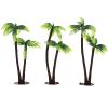 SUPVOX Cupcake Toppers Mini Palm Tree 3pcs Palm Model Trees Scenery Model Miniature Plastic Artificial Layout Rainforest Diorama Building Model Trees Simulation Palm Tree Fake Tree view 1