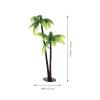 SUPVOX Cupcake Toppers Mini Palm Tree 3pcs Palm Model Trees Scenery Model Miniature Plastic Artificial Layout Rainforest Diorama Building Model Trees Simulation Palm Tree Fake Tree view 3