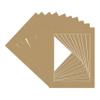CountryArtHouse Rattan Acid Free 22x28 Picture Frame Mats with White Core Bevel Cut for 18x24 Pictures - Fits 22x28 Frame - Pack of 10 Mats view 3