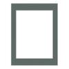 CountryArtHouse Charcoal Acid Free 16x16 Picture Frame Mats with White Core Bevel Cut for 8x8 Pictures - Fits 16x16 Frame - One Mat view 3