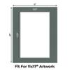 CountryArtHouse Charcoal Acid Free 16x20 Picture Frame Mats with White Core Bevel Cut for 11x17 Pictures - Fits 16x20 Frame - Pack of 10 Mats view 2
