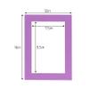 CountryArtHouse Dark Purple Acid Free 12x16 Picture Frame Mats with White Core Bevel Cut for 8x10 Pictures - Fits 12x16 Frame - Pack of 10 Mats view 3