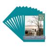 CountryArtHouse Teal Acid Free 12x16 Picture Frame Mats with White Core Bevel Cut for 11x14 Pictures - Fits 12x16 Frame - Pack of 10 Mats view 1