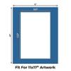 CountryArtHouse Royal Blue Acid Free 16x20 Picture Frame Mats with White Core Bevel Cut for 11x17 Pictures - Fits 16x20 Frame - Pack of 25 Mats view 2