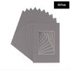CountryArtHouse Charcoal Acid Free 20x20 Picture Frame Mats with White Core Bevel Cut for 8x8 Pictures - Fits 20x20 Frame - Pack of 100 Mats view 2
