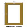 CountryArtHouse Metallic Gold Acid Free 16x20 Picture Frame Mats with White Core Bevel Cut for 11x17 Pictures - Fits 16x20 Frame - Pack of 25 Mats view 2
