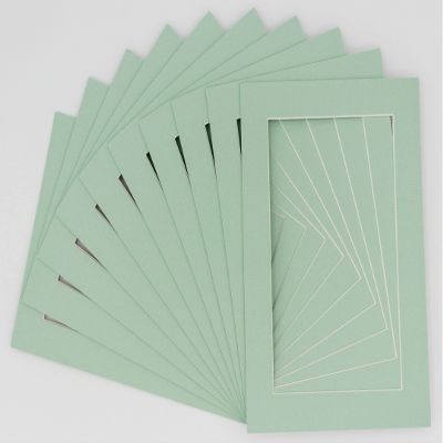 CountryArtHouse Honeydew Acid Free 16x20 Picture Frame Mats with White Core Bevel Cut for 11x17 Pictures - Fits 16x20 Frame - Pack of 25 Mats