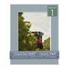 CountryArtHouse Metallic Silver Acid Free 8x10 Picture Frame Mats with White Core Bevel Cut for 6x8 Pictures - Fits 8x10 Frame - One Mat view 1