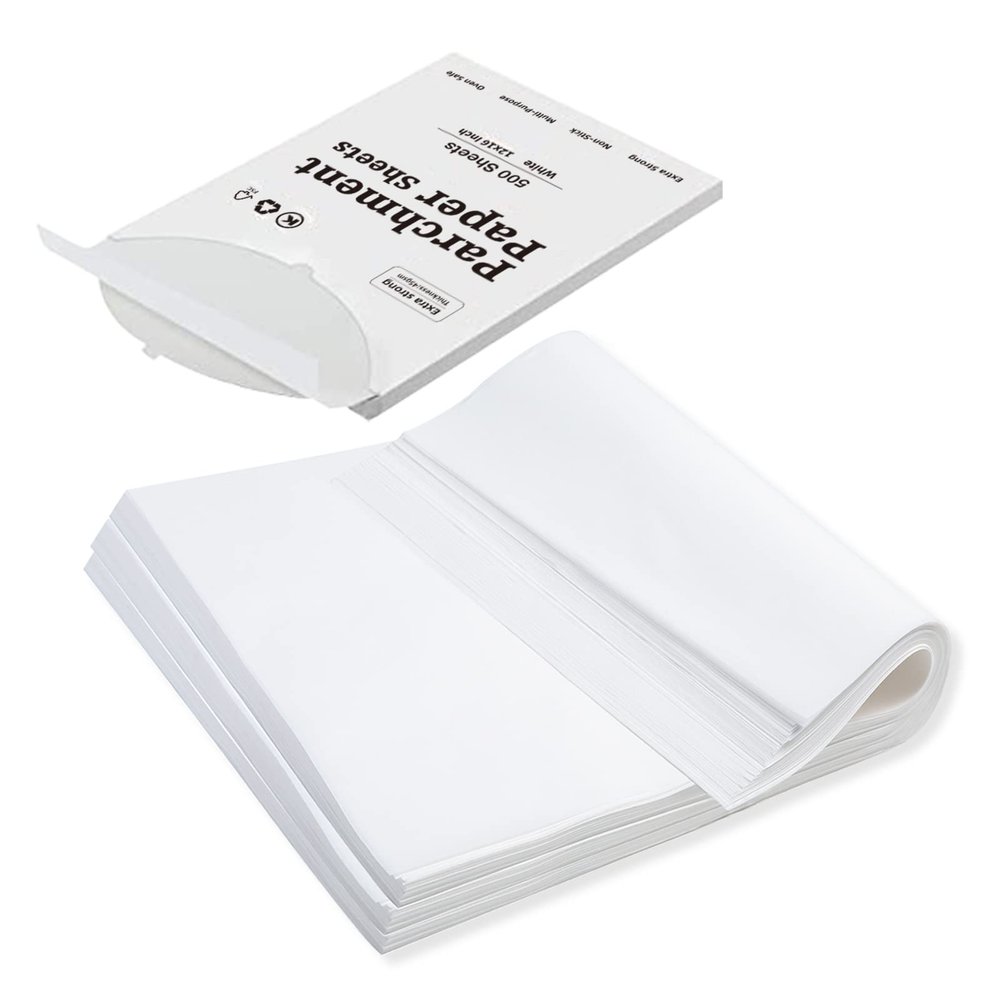 Cuffie in-Ea katbite in-Ear Earbuds Pack of 500 Parchment Paper, 40.6 x 61 cm Baking Paper, Durable and Non-Stick Parchment Paper, Pre-Cut Parchment Paper