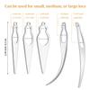 WILLBOND 8 Pieces Dreadlocks Tool Interlocking Tool Dreadlocks Crochet Needle Craft Hair Extensions Locs Tightening Accessories Easyloc Hair Extensions view 3