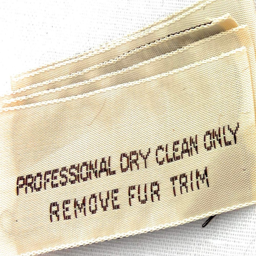 20 Woven Labels" Professional Dry Clean Only"- 2" x1"