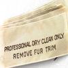 20 Woven Labels" Professional Dry Clean Only"- 2" x1" view 1