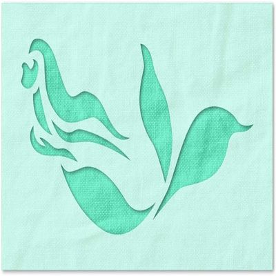 Stencil Stop Mermaid Stencil - Reusable for DIY Projects, Painting, Drawing, Crafts - 14 Mil Mylar Plastic (24 x 11 inches)
