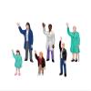 Lionel Electric O Gauge Model Train Figures, People Waving, Pack of 6, 1930240 view 1