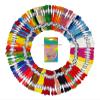 IBA Indianbeautifulart Bulk 100% Cotton Embroidery Cross Stitch Thread Bracelet DIY Craft Floss Premium Assorted Color Pack of 300 Pcs + 1 Needle Box view 1