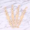 4pcs Wood Carved Onlay Applique Unpainted Rose Flower Applique for DIY Craft Door Home Furniture Decoration view 4