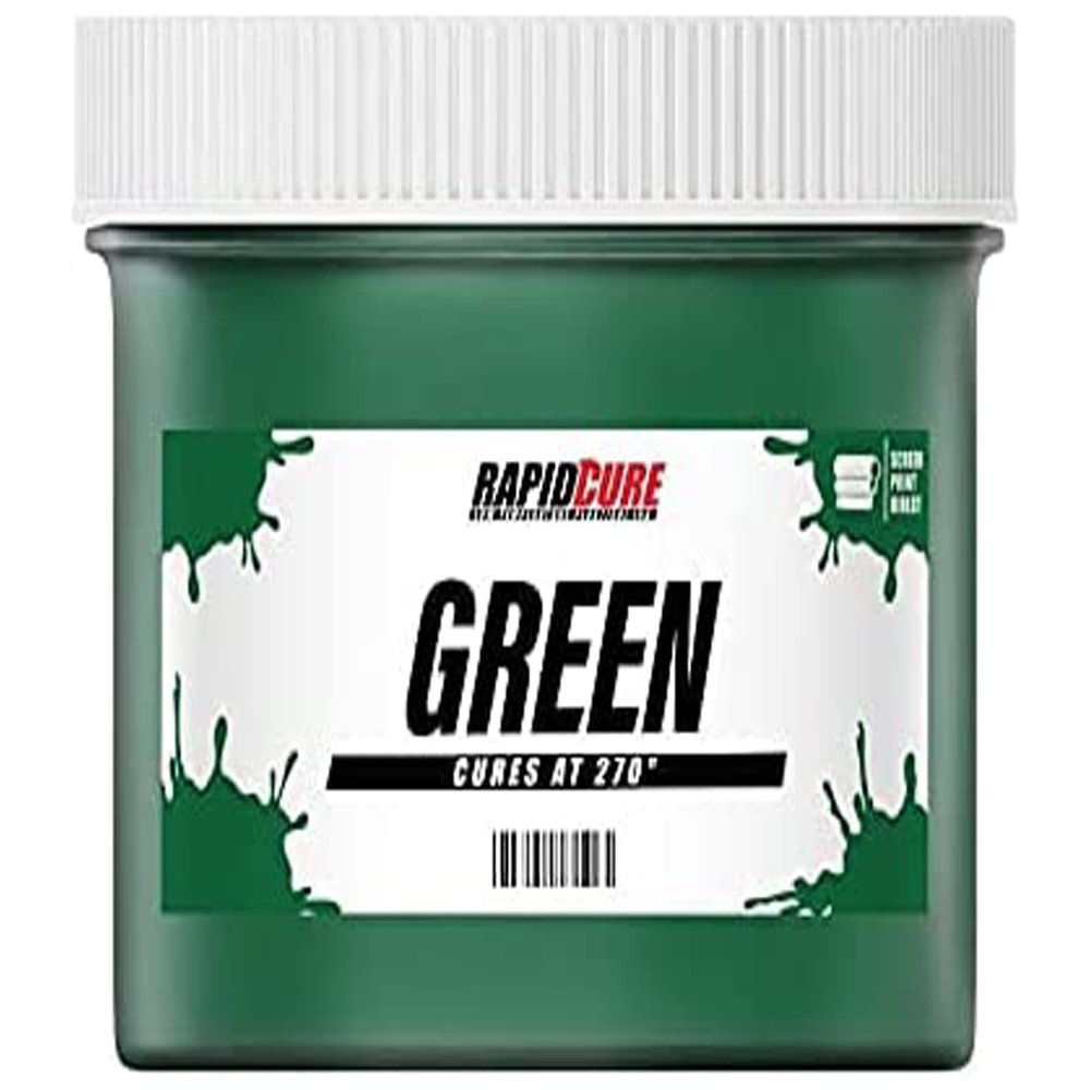 Rapid Cure Screen Printing Ink Green (Gallon - 128oz.) - Plastisol Ink for Screen Printing, Fast Curing Fabric Paint - Screen Print Direct, USA Made