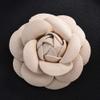 Fodattm 8PCS Faux Leather Rose Flower Wedding Sandals Shoes Decoration Charms DIY Crafts Findings Accessories Scarf Winter Boots Shoes Bag Package Accessories Material Eternal Flower (Beige) view 2
