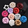 Fodattm 8PCS Faux Leather Rose Flower Wedding Sandals Shoes Decoration Charms DIY Crafts Findings Accessories Scarf Winter Boots Shoes Bag Package Accessories Material Eternal Flower (Beige) view 3