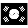 South Korea Flag Stencil - Reusable Taegeukgi Flag Design for DIY Projects, Painting, Drawing, Crafts - 14 Mil Mylar Plastic (18 x 13.88 inches) view 1