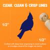 Cardinal Bird Solid Rubber Stamp for Stamping Crafting Planners - 1/2 Inch Mini view 2