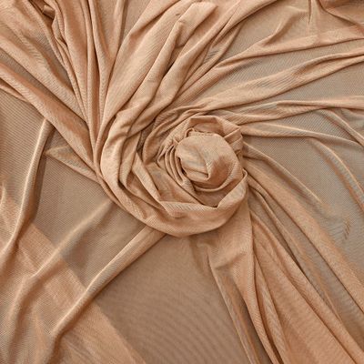 Sal Tex Fabrics, Power Mesh 4-Way Stretch 60" Wide, Sells by The Yard, 1 Qty = 1 Yard (Mocha)