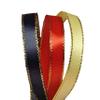 50 Party Favors Plus Personalized Ribbon 3/8" Gold Edge Satin Wedding Baby Shower Favor view 3