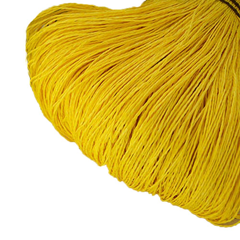Handmade Raffia Straw Beach Bag & Summer Sun Hat Kit - 500g Yellow Crochet Raffia Yarn, Cellulose Yarn Included