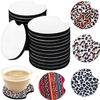 40PCS Sublimation Blank Car Coasters,2.75in/5mm Circular Opening Blank Sublimation Coasters for Thermal Sublimation Heat Transfer DIY Crafts Painting view 1