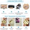40PCS Sublimation Blank Car Coasters,2.75in/5mm Circular Opening Blank Sublimation Coasters for Thermal Sublimation Heat Transfer DIY Crafts Painting view 3