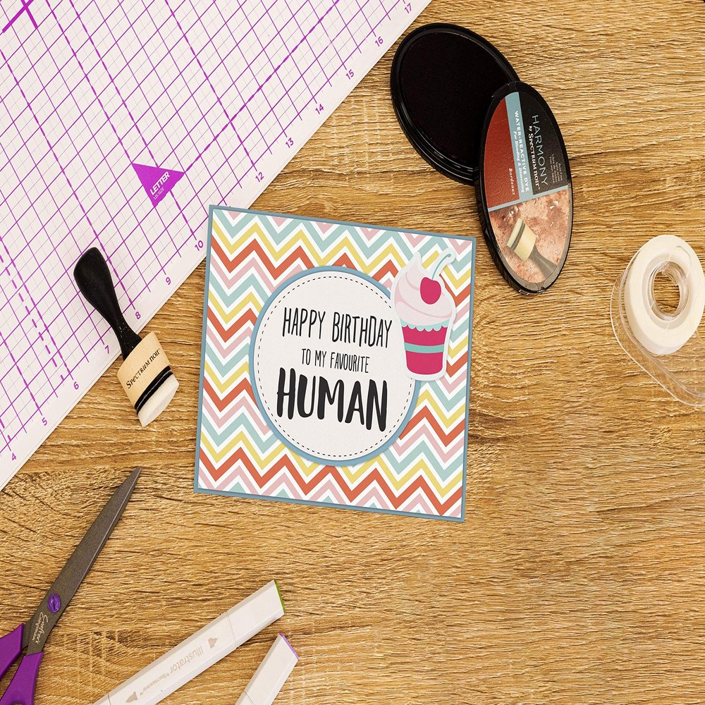 Crafter's Companion Clear Acrylic Quirky Stamp-Favorite Human