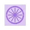 Stencil Stop Wagon Wheel Stencil - Reusable for DIY Projects, Painting, Drawing, Crafts - 14 Mil Mylar Plastic (18 x 18 inches) view 1