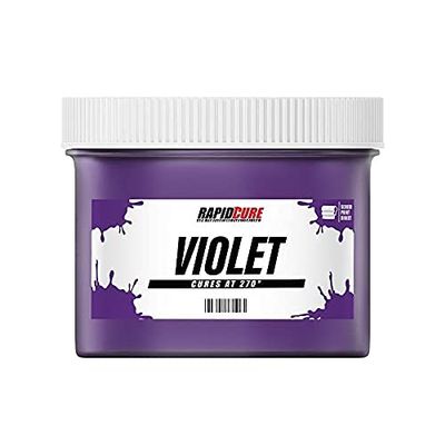 Rapid Cure Violet Screen Printing Ink (Gallon - 128oz.) - Plastisol Ink for Screen Printing Fabric - Low Temperature Curing Plastisol Ink by Screen Print Direct - Fast Cure Ink for Silk