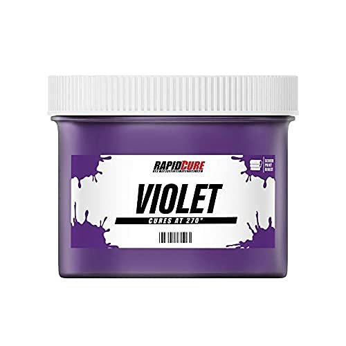 Rapid Cure Violet Screen Printing Ink (Gallon - 128oz.) - Plastisol Ink for Screen Printing Fabric - Low Temperature Curing Plastisol Ink by Screen Print Direct - Fast Cure Ink for Silk