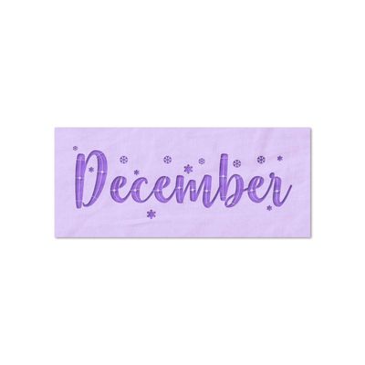 Stencil Stop December Stencil - Reusable for DIY Projects, Painting, Drawing, Crafts - 14 Mil Mylar Plastic (24 x 8 inches)
