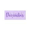 Stencil Stop December Stencil - Reusable for DIY Projects, Painting, Drawing, Crafts - 14 Mil Mylar Plastic (24 x 8 inches) view 1