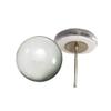 Blank White Zombie Glass Eyes On Wire Pin Posts for Needle Felting Supplies Craft Making Supplies (12mm) view 1