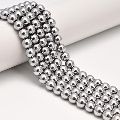 Silver Hematite Smooth Round Size 3mm 15.5" Strand (3mm)