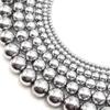 Silver Hematite Smooth Round Size 3mm 15.5" Strand (3mm) view 2